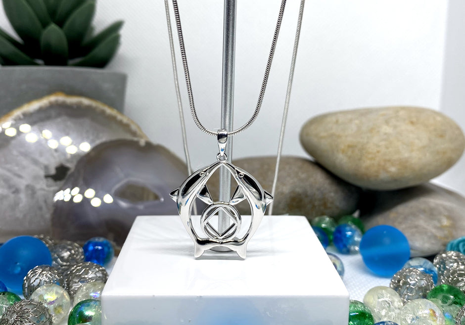 Dolphin NA Pendant .925 sterling silver image 0
