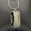 Dog Tag with Spiritual Principle Hope .925 sterling silver image 0