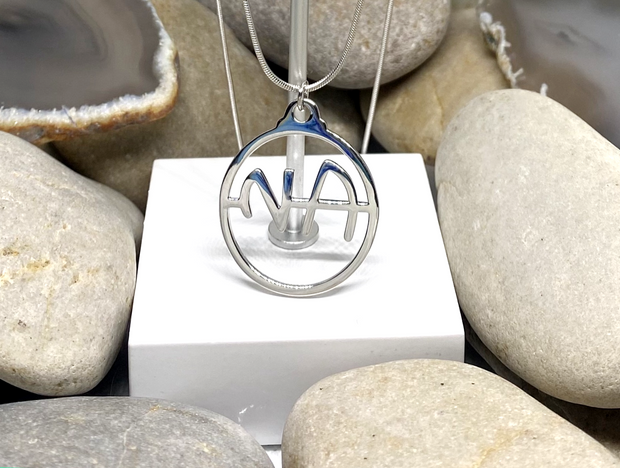 Large NA Pendant Pendant .925 sterling silver image 0