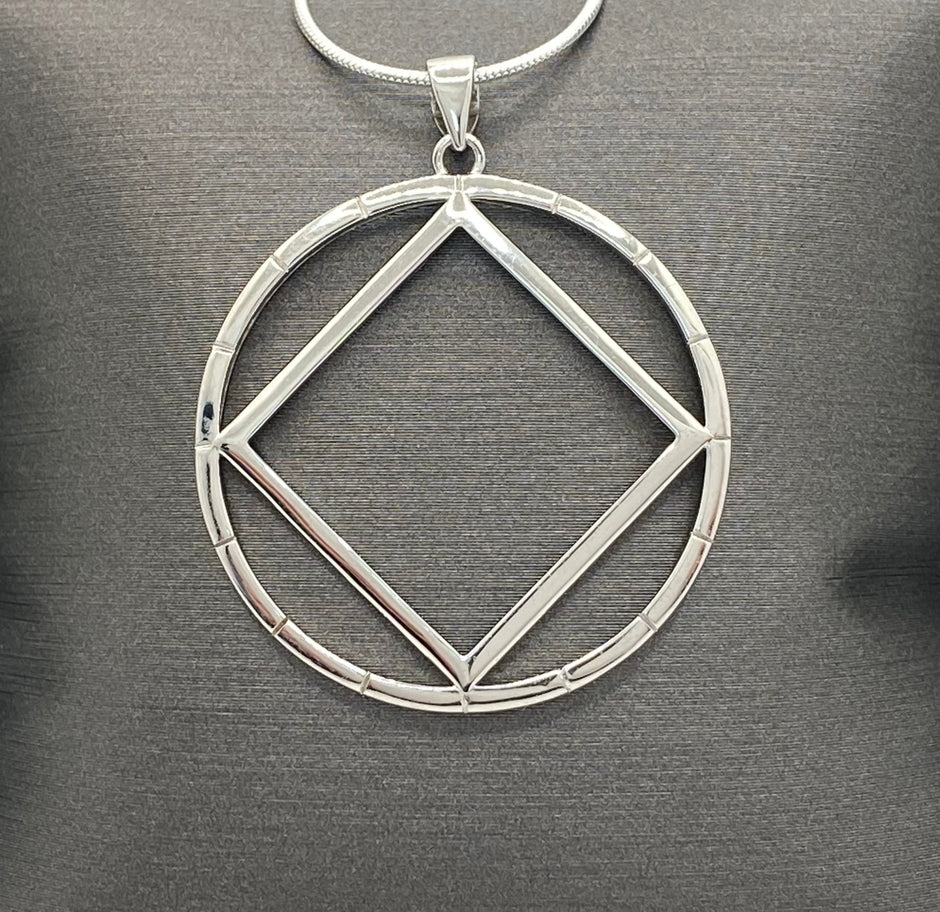 NA Service Symbol Compass Pendant .925 sterling silver image 0