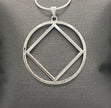 NA Service Symbol Compass Pendant .925 sterling silver image 0