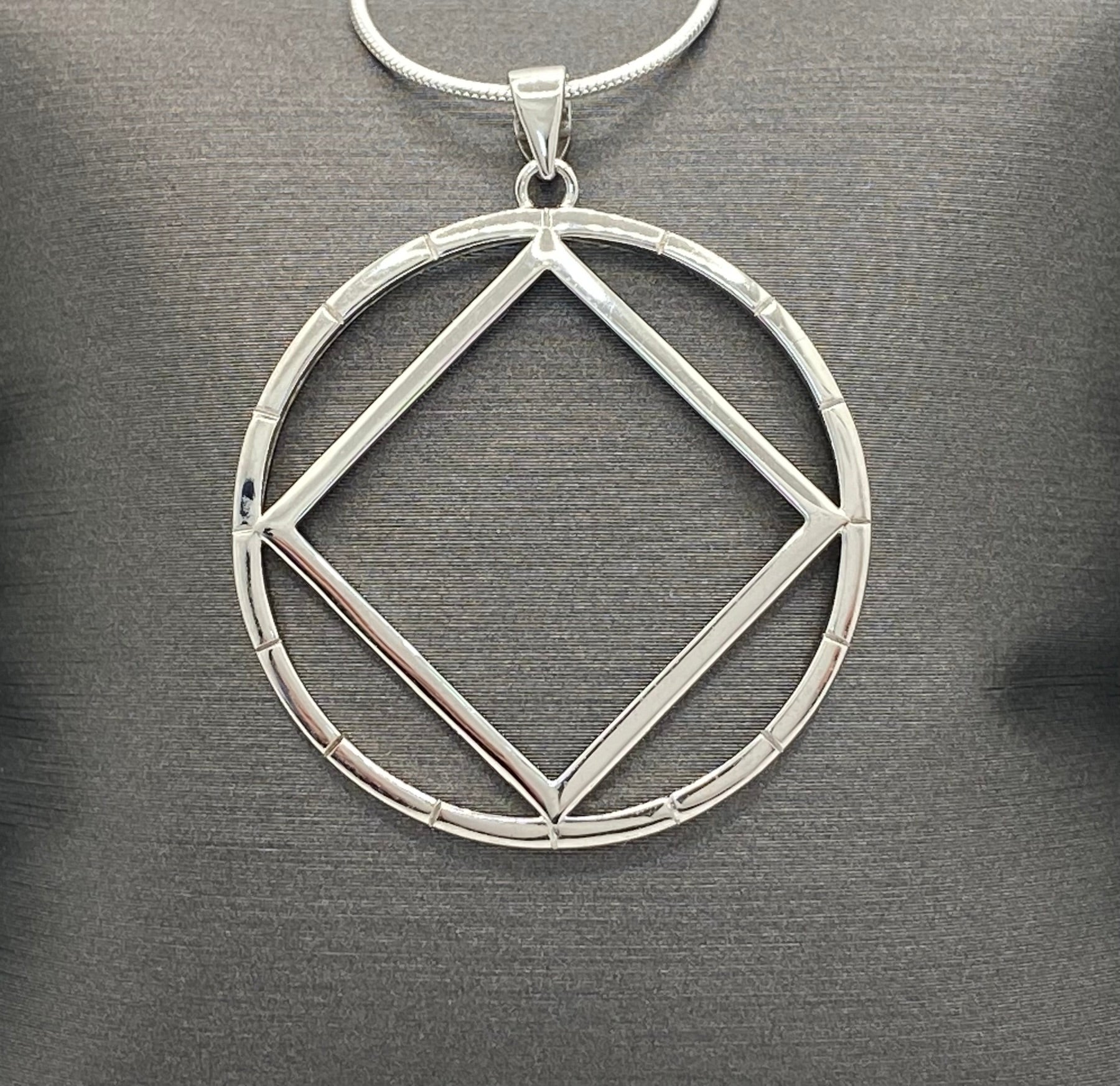NA Service Symbol Compass Pendant .925 sterling silver image 0