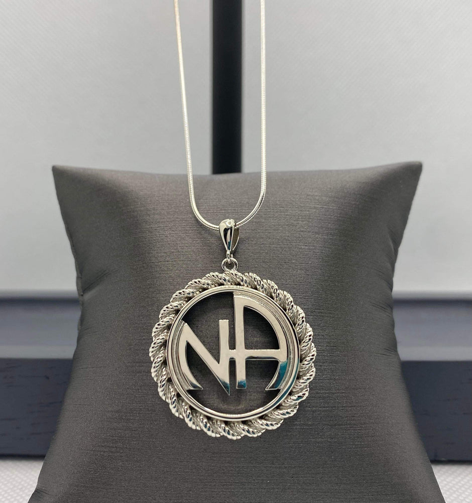 NA Symbol Pendant .925 sterling silver 35MM (NAP-57) image 0