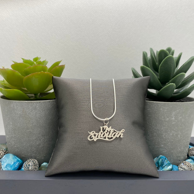 I'm Enough Pendant .925 sterling silver image 0