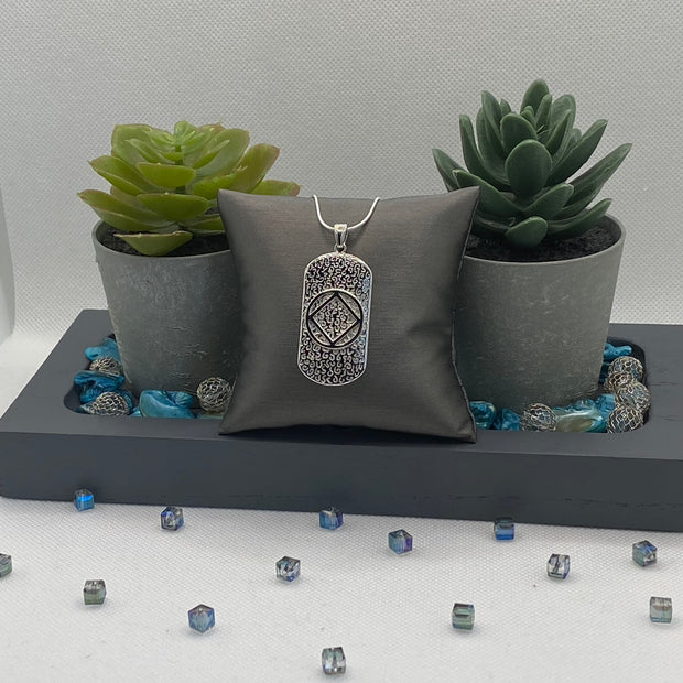 NA ServiceSymbol logo XL Dog Tag Pendant .925 sterling silver image 1