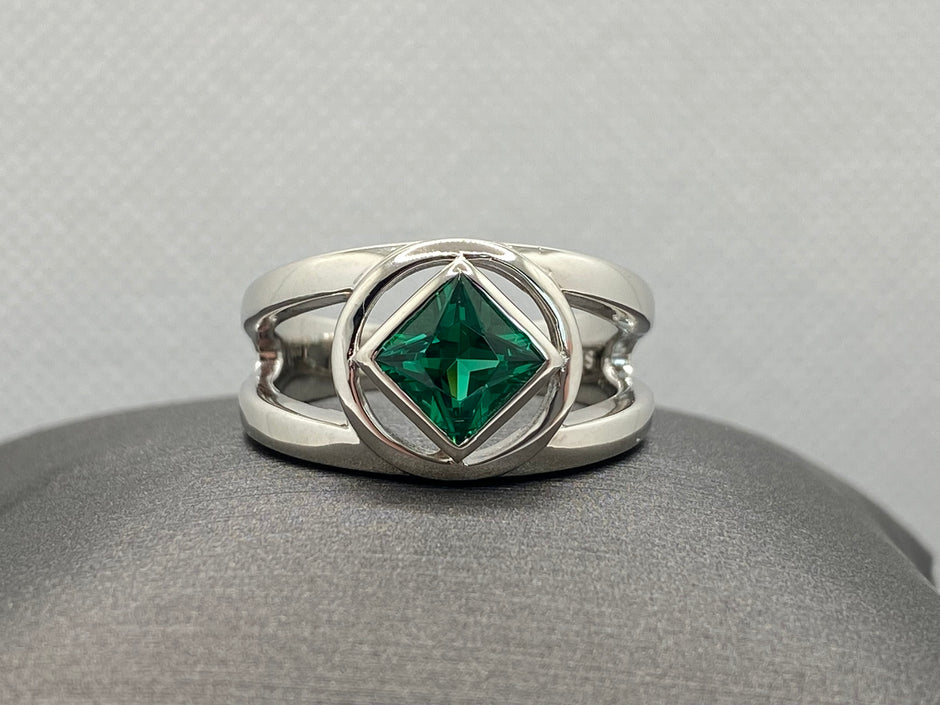 NA Service Symbol Ring with CZ (NAP-25) image 5