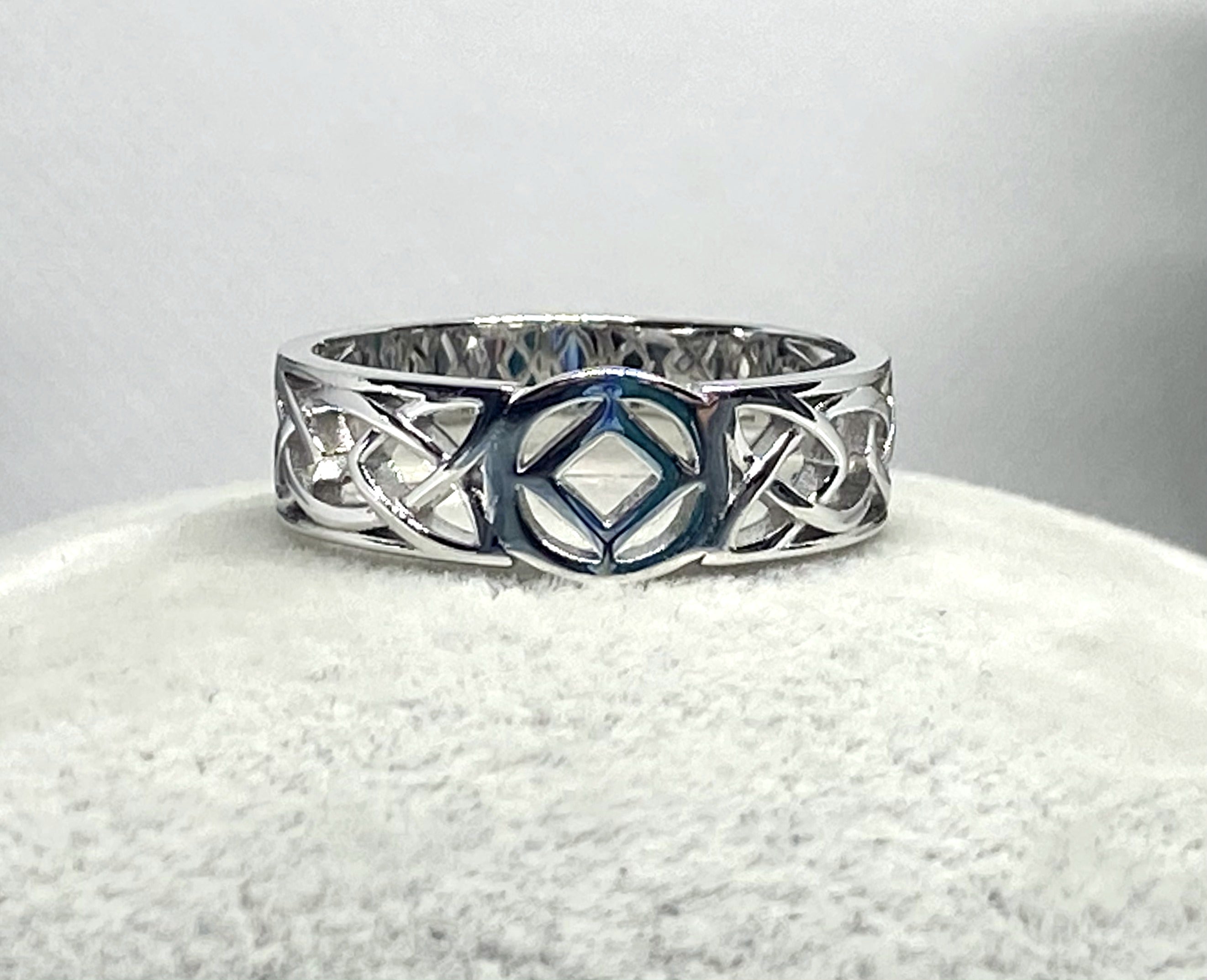 NA Service Symbol Celtic .925 Sterling Silver Ring(NAR-10) image 0