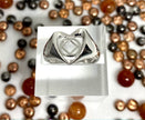Heart .925 Sterling Silver Ring NAR-07 image 0