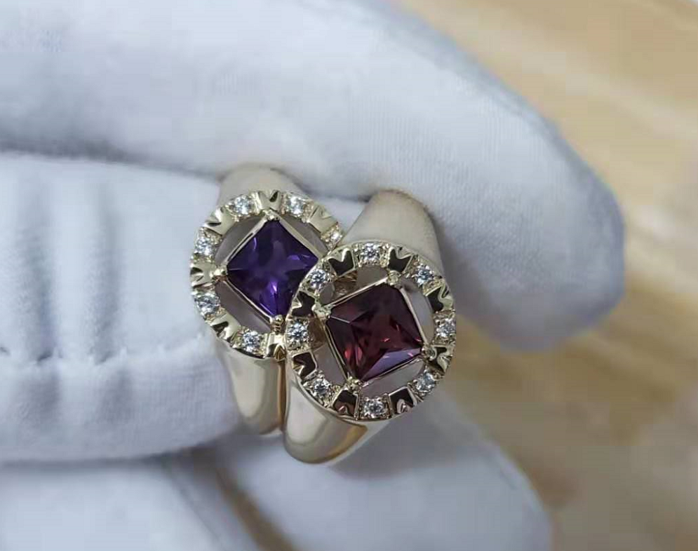 10K NA Service Symbol Rings with genuine black onyx and diamonds. (NAP-04-G-O) image 2