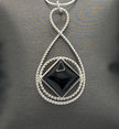 NA Service Symbol Drop Rope Pendant .925 sterling silver image 0