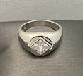 NA service symbol sterling silver ring with cubic zirconia NAR-26 image 9