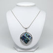 NA Service Symbol Abalone and mother of pearl Pendant .925 sterling image 0