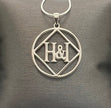 NA Service Symbol H & I  Pendant .925 sterling silver image 0