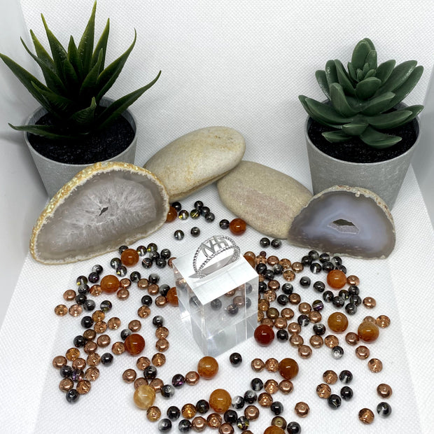 NA sterling silver rope style ring .925 NAR-6 image 1