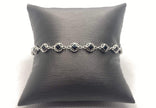 NA Service Symbol bracelet 3mm cubic zirconia (NAB-02) image 0