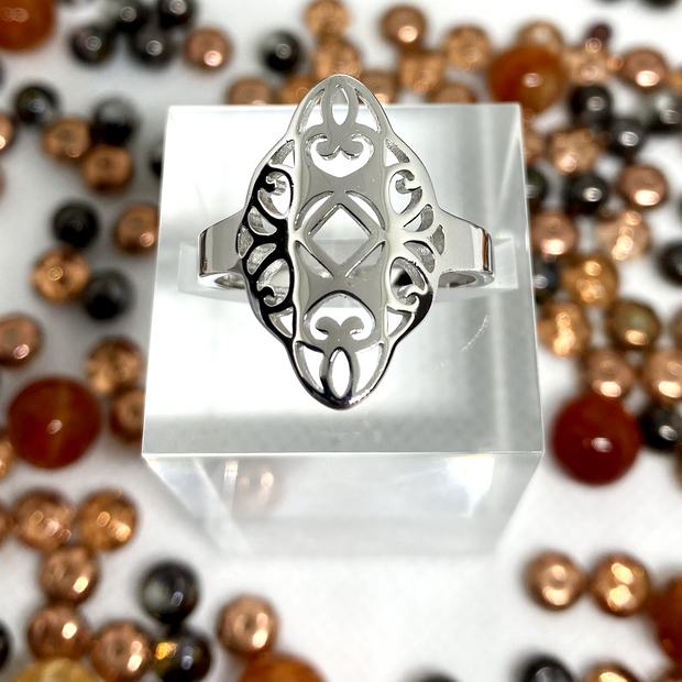 Filagree .925 Sterling Silver Ring NAR-08 image 0