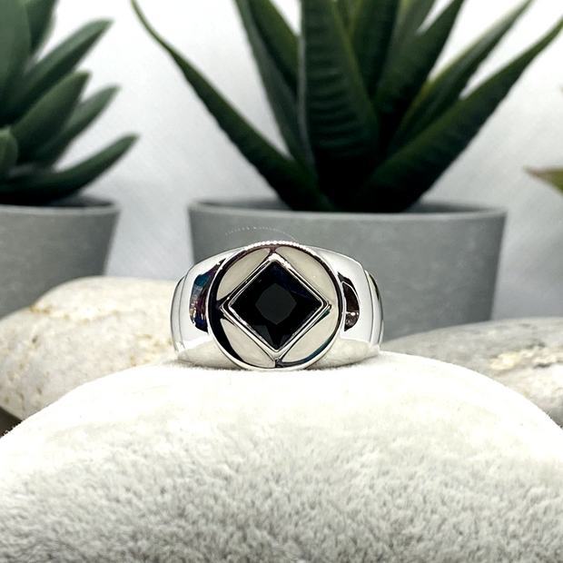 Large Men's NA Service Symbol Ring image 0