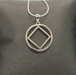 Medium NA Service Symbol  Pendant .925 sterling silver image 0
