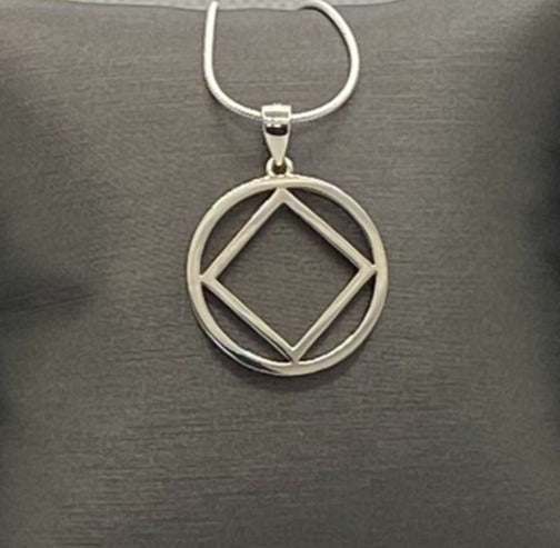 Medium NA Service Symbol  Pendant .925 sterling silver image 0
