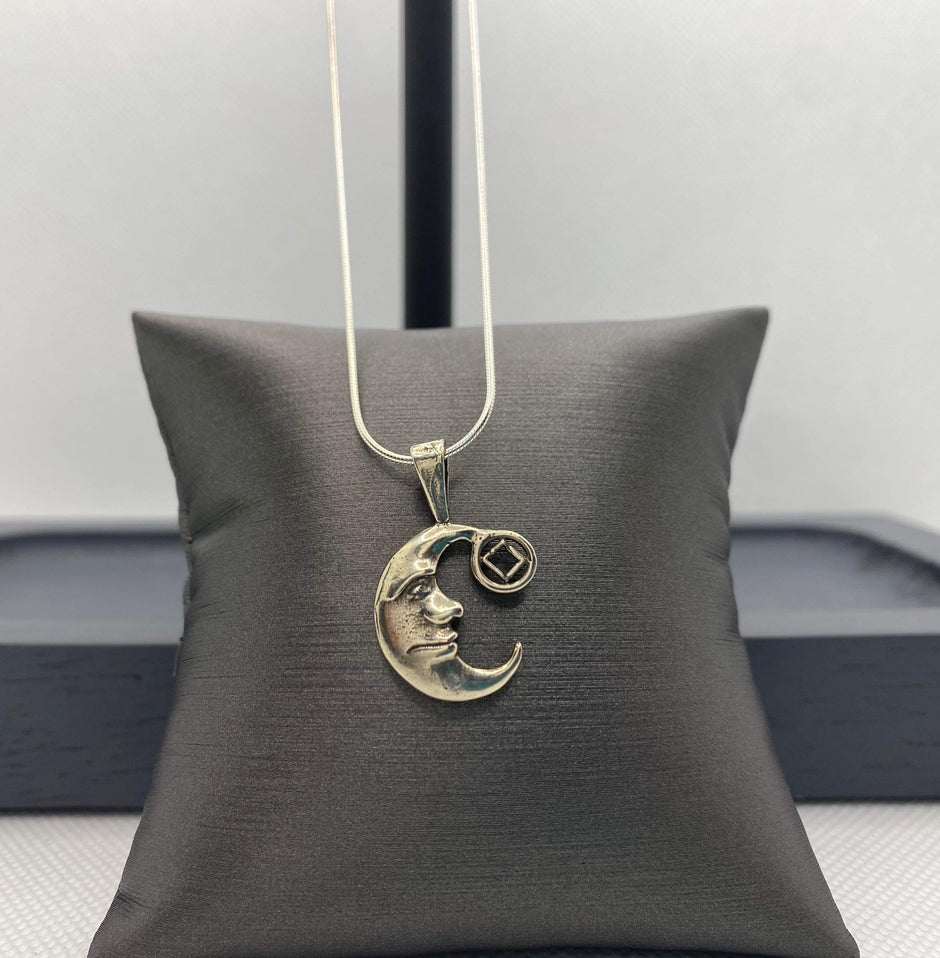 Moon NA Pendant .925 sterling silver image 0