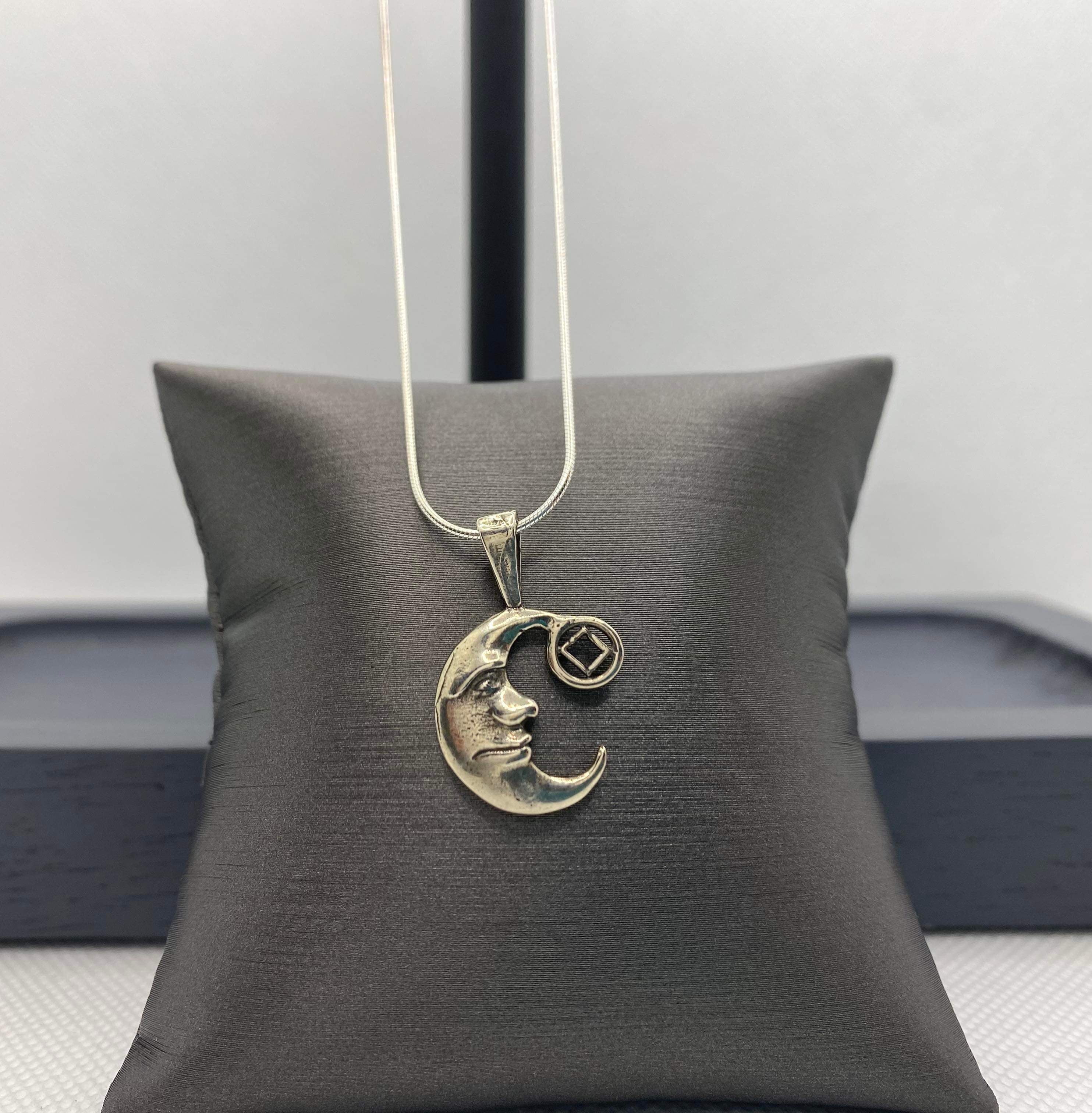 Moon NA Pendant .925 sterling silver image 0