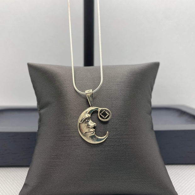 Moon NA Pendant .925 sterling silver image 0