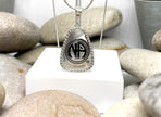 Small NA Just for Today Key Tag Pendant .925 sterling image 0