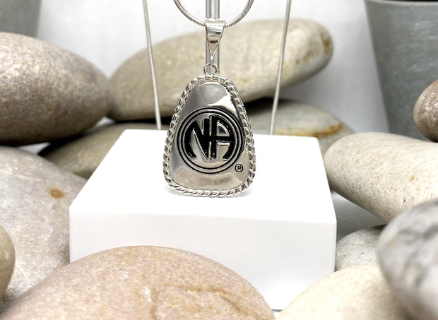 Small NA Just for Today Key Tag Pendant .925 sterling image 0