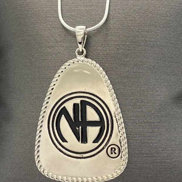 Large Just For Today Key Tag Pendant .925 sterling silver image 0