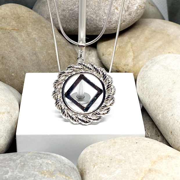 NA Service Rope Pendant .925 sterling silver image 0