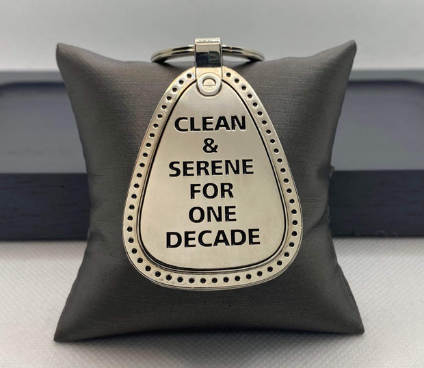 NA Large Medal Key Tag One Decade image 0