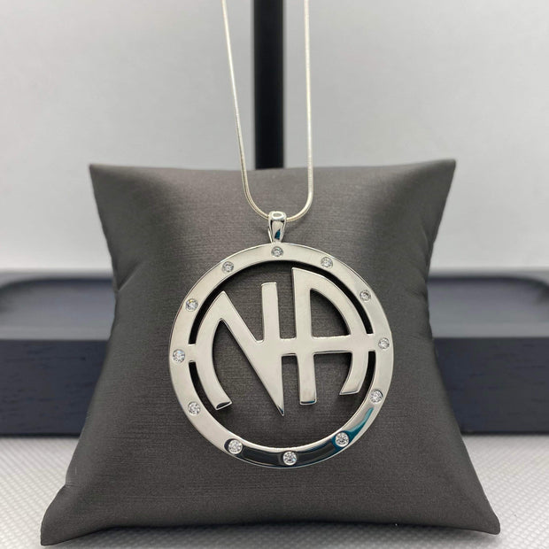 NA Logo Pendant .925 sterling silver 38MM (NAP-59) image 0