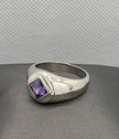 NA service symbol sterling silver ring with cubic zirconia NAR-26 image 3