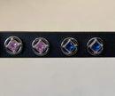 Small Sterling Silver Stud NA Earrings with stones NAE-12 image 4