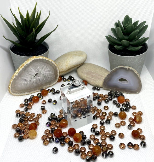 NA service symbol  sterling silver ring NAR-11 image 1