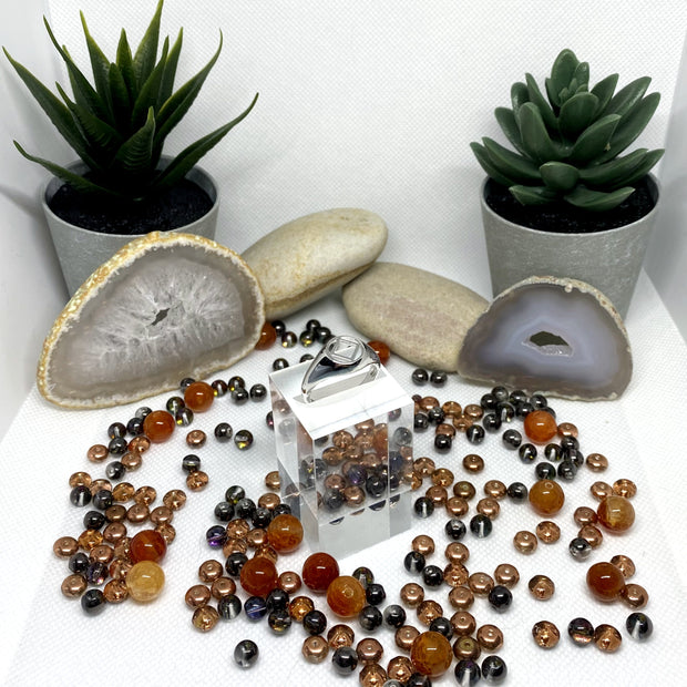 NA service symbol  sterling silver ring NAR-11 image 1