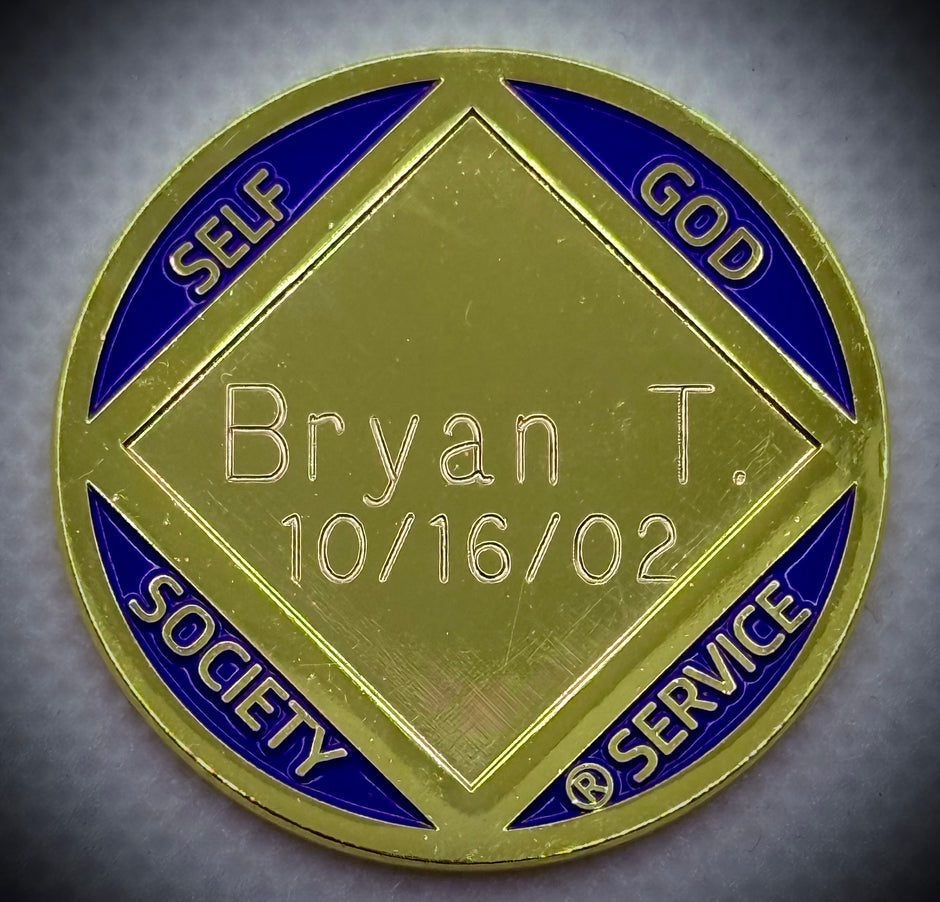Custom Engraved NA Starfish Medallion
