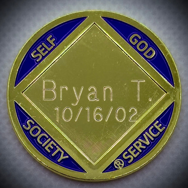 Custom Engraved NA Starfish Medallion