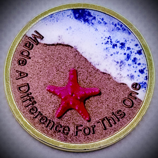 Custom Engraved NA Starfish Medallion