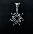 Medium NA Service Symbol in Sunburst Pendant .925 sterling silver
