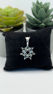 Medium NA Service Symbol in Sunburst Pendant .925 sterling silver