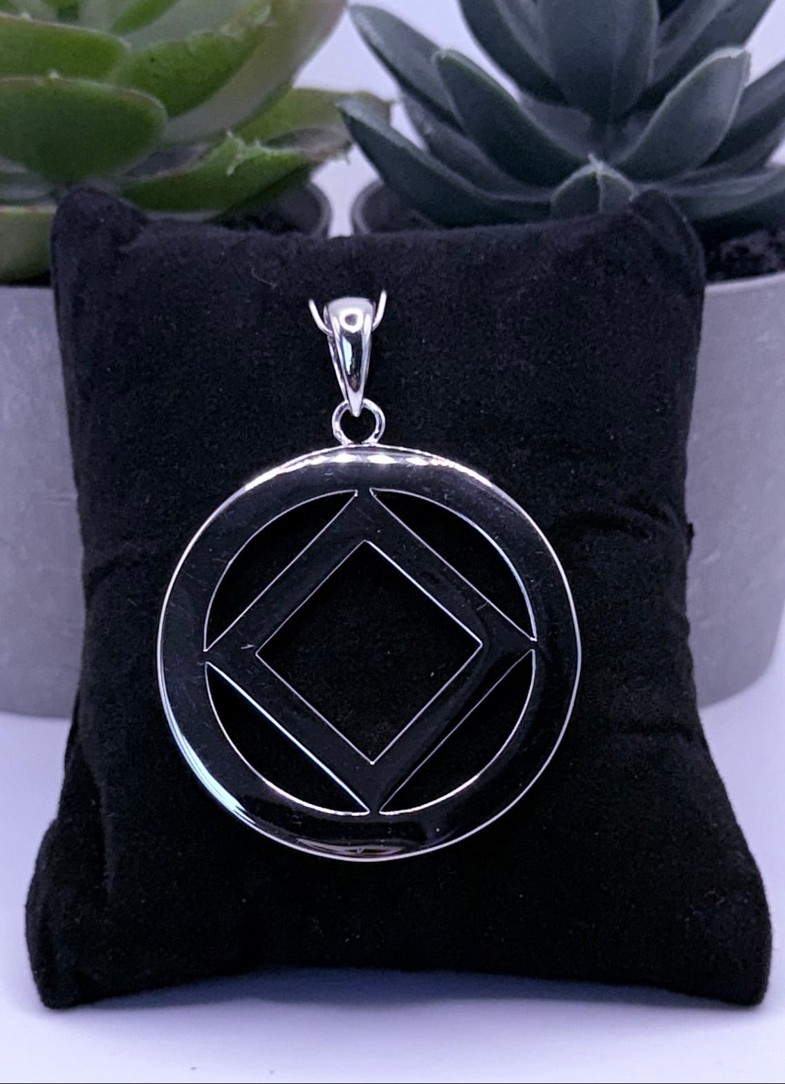 Extra Large Service Symbol Pendant .925 sterling silver