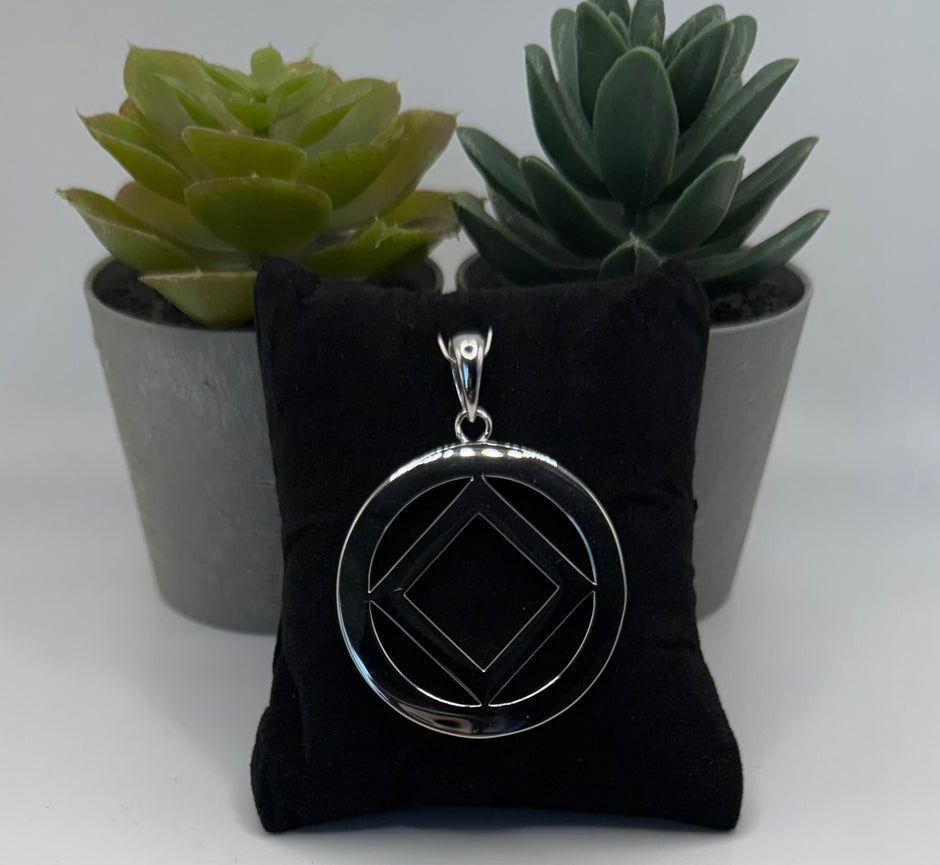 Extra Large Service Symbol Pendant .925 sterling silver