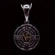 Original logo NA Pendant .925 sterling silver with 18k gold plated NA in center
