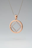 Rose Gold NA Service Symbol with CZ stones