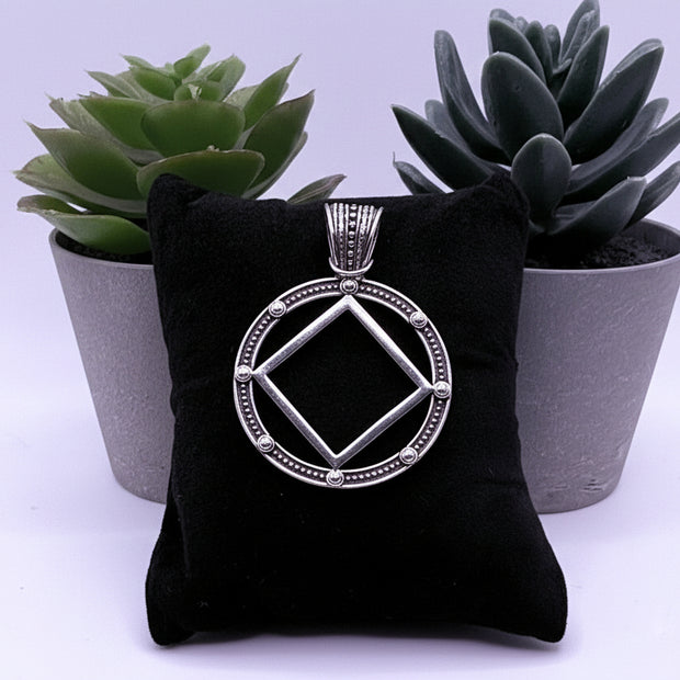 Large Native Service Symbol Pendant .925 sterling silver