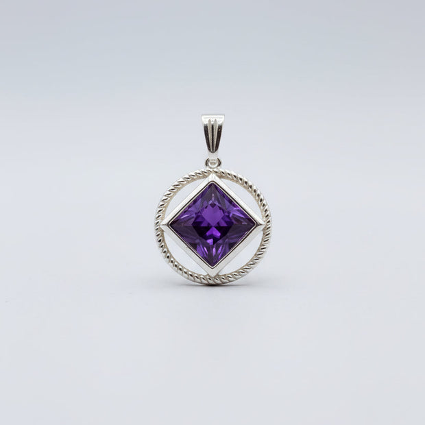 NA Service Symbol with CZ stones in .925 silver