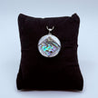 NA Service Symbol Abalone and Mother of Pearl Pendant .925 sterling