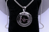 Dragon with NA Pendant .925 sterling silver