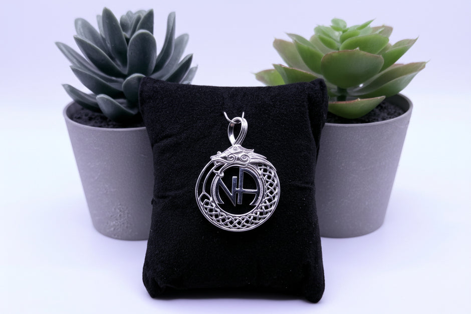 Dragon with NA Pendant .925 sterling silver